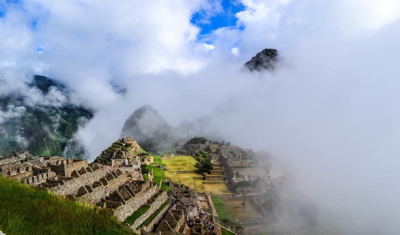 A photo of Machu Picchu (the ancient ruins I didn't see).