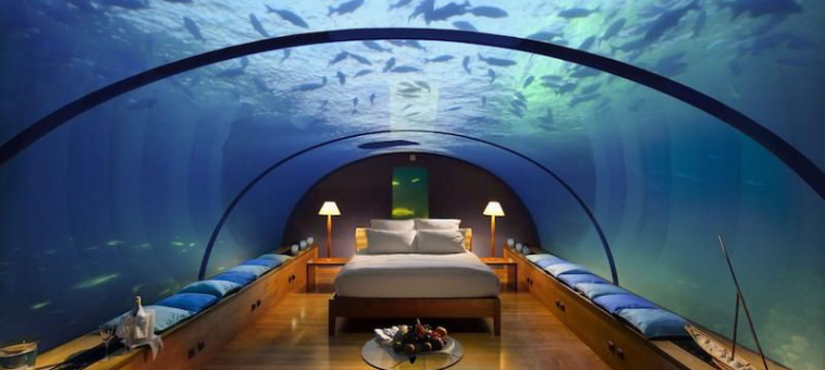 Imagine Sleeping 16 Feet Under The Sea In A Luxury Suite Fit For A Mermaid…