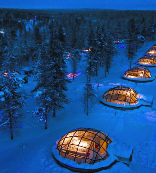 Watch The Northern Lights, From A Comfy Warm Bed, Inside A Glass Igloo (Um, what?!)