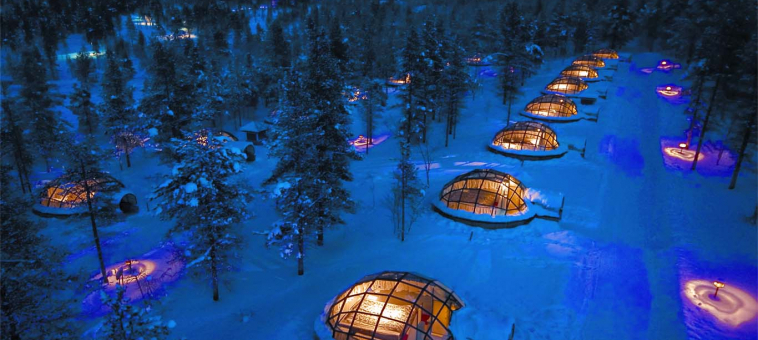Watch The Northern Lights, From A Comfy Warm Bed, Inside A Glass Igloo (Um, what?!)
