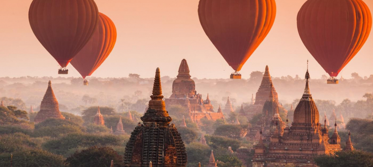 Float Over Myanmar’s Majestic Ancient Templates In A Hot Air Balloon… Like Indiana Jones!